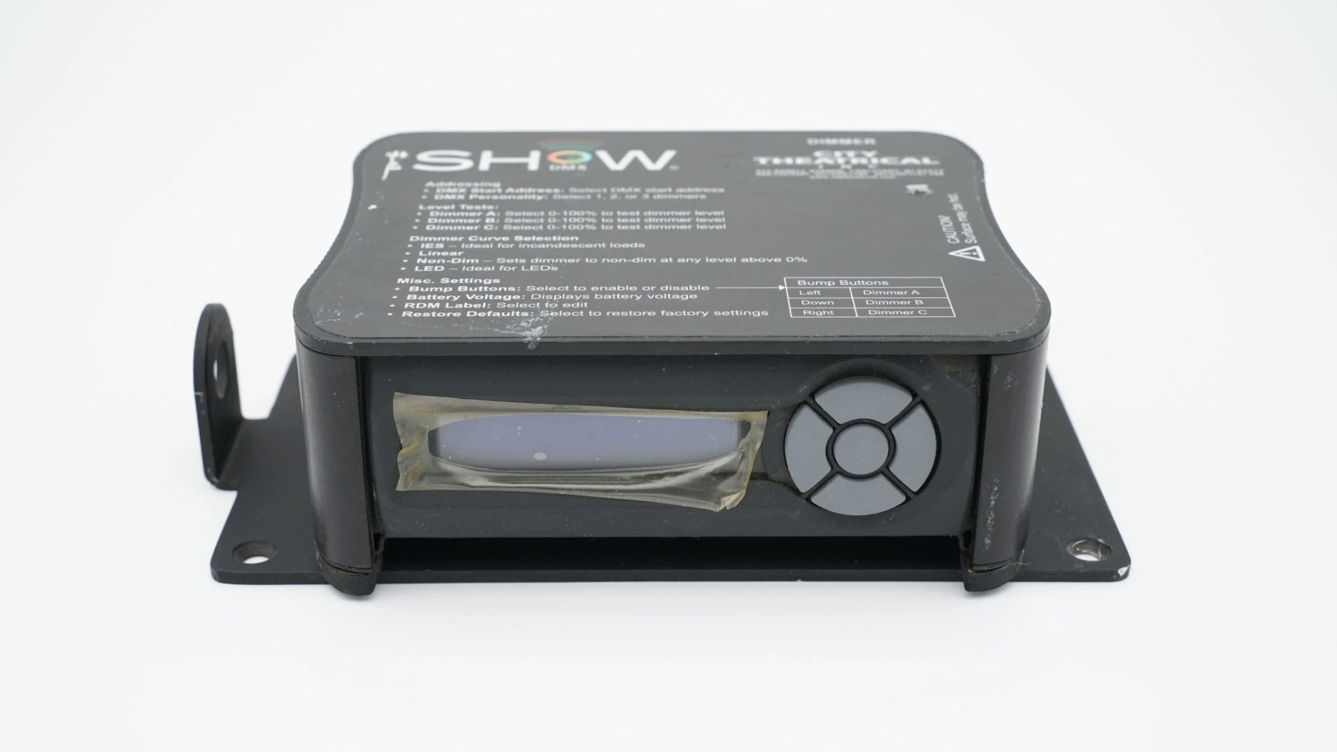 Used City Theatrical SHoW DMX® 3 Channel 10A Dimmer with Mounting Plate